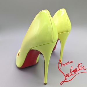 35. CHRISTIAN LOUBOUTIN NEON PATENT PIGALLE FOLLIES Size Euro 39